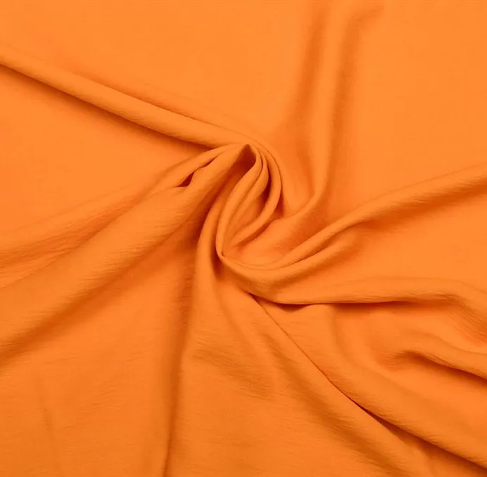 Rayon geweven stof fel oranje